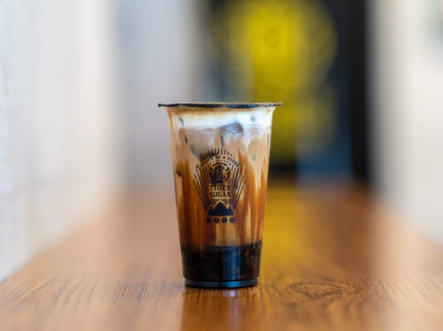 BS Coffee Latte with Boba, Pearl & CM.