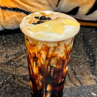 BS Milk with Boba, Pudding & CM